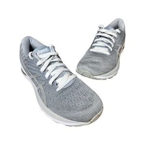 Asics Womens Gel Cumulus 22 1012A741 Piedmont Gray Running Shoes Lace Up Sz 9